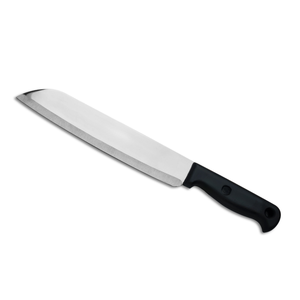 Cuchillo de Carnicero de Acero Inoxidable con Mango Negro, Hoja Ancha, Profesional para Cortar Carne, Cuchillo de Chef Resistente para Cocina - Product Image 1