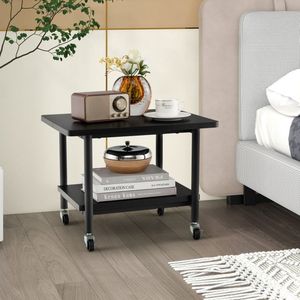 4-Wheel Under Desk <b>Printer</b> <b>Stand</b> with Locking Mechanism Practical Shelving Units - Product Image 6