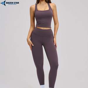 Custom Logo Women Yoga Set 2 Piece Gym Clothing Seamless Activewear Fitness Wear - Product Image 4
