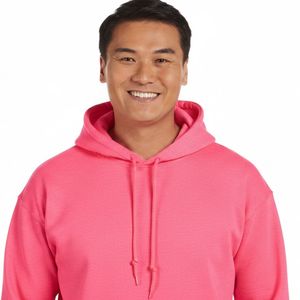 เสื้อฮู้ดดี้ผู้ชายแบบหนา 330 กรัม ผ้าฟลีซเนื้อหนัก ทรงโอเวอร์ไซส์ สำหรับฤดูหนาว  แบบเรียบ  ย้อมสีพื้น  รับสกรีนโลโก้ตามแบบที่ต้องการ - Product Image 5