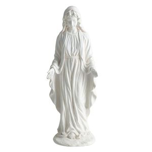Statua della Vergine Maria Artigianale da 29,5 Pollici, Scultura Religiosa da Giardino per Esterni, Patio e Prato, Prodotto in Pietra di Qualità - Product Image 1