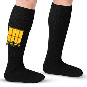 Scottish Kilt Hose <b>Socks</b> <b>Wool</b> Blend Long Ribbed <b>Socks</b> Comfortable Bubbled Design Accessory for Suits - Product Image 1