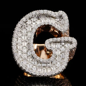 Anillos de Boda Clásicos con Diamantes, Chapados en Oro de 18K, Oro Blanco, Corte Brillante Redondo, Joyería Unisex - Product Image 1