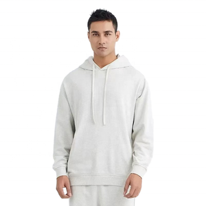 Sudadera con Capucha Azul Marino para Hombre, Corte Regular, Felpa Francesa de Algodón, Informal, con Bolsillo, para Otoño - Product Image 5