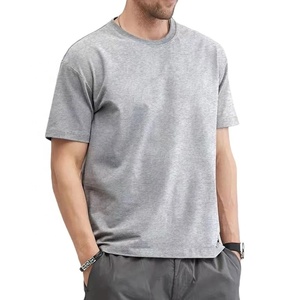 Casual Men's Summer <b>White</b> T-Shirt Breathable PolyesterCotton Regular Fit Comfortable Short Sleeve 180g - Product Image 4