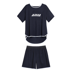 เสื้อยืดแขนสั้นและกางเกงขาสั้นชุดฤดูร้อนแบบสั่งทำขายส่ง ผลิตในปากีสถาน ปี 2025 สำหรับทุกเพศ - Product Image 4