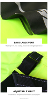 Impermeable reflectante para motocicleta, chaqueta de lluvia para motocicleta, traje de lluvia para hombre, impermeable para motocross.
