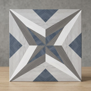 Carreaux de porcelaine pleine masse polis effet marbre veiné Vistaar Grey Book Match 24x24 pouces pour revêtement de sol intérieur et antibactérien pour piscine - Product Image 1