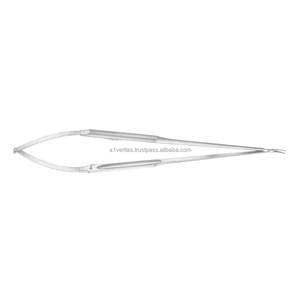 Portaagujas Microquirúrgicos Reutilizables Manuales Rectos y Curvos A-1 VERITAS de 23 cm, Instrumentos Quirúrgicos de Sutura - Product Image 3