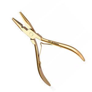 Pinzas Ligeras de Color Dorado para Extensiones de Cabello, Herramienta de Instalación de Extensiones de Cabello Multiusos Ajustable, Cómoda y Ergonómica - Product Image 4