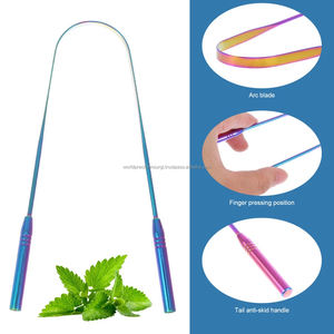 Raspador de Lengua Ergonómico de Acero Inoxidable con Forma de Cuchara WORLD PRECISION SURGICAL, Certificado CE, para Limpieza Bucal en el Hogar - Product Image 4