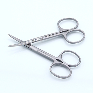 Ciseaux à cuticules en acier inoxydable à pointe incurvée Outil de coupe de précision pour ongles et peau pour manucure et pédicure - Product Image 1