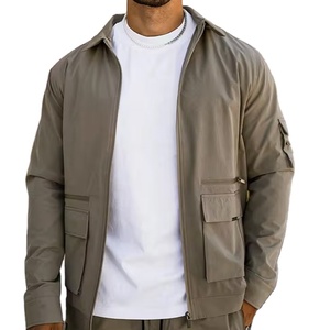 High Quality Sweatsuit Custom logo <b>Casual</b> Jogger Set Two Piece Set Nylon Cargo Windbreaker Tracksuit for <b>Men</b> 2026 - Product Image 4