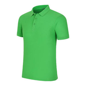 Men's Cotton Polo <b>Shirt</b> Short Sleeve Regular Fit Solid Color Casual Style Breathable Oxford Fabric - Product Image 3