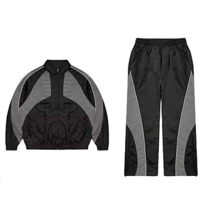 Fashion windbreaker tracksuit waterproof windproof two piece jacket and <b>pants</b> set for running hiking and athletic performance - Product Image 5