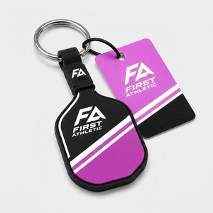 Durable Alloy Paddle Charm Stylish Key Ring for Men Women Kids Great Gift for Players <b>Coaches</b> and Fans Pickleball Keychain - Product Image 3