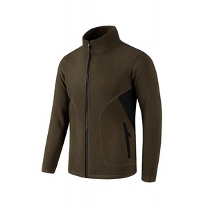 Men's <b>Sherpa</b> <b>Fleece</b> Jacket Outdoor Windproof Zipper Pocket Yarn Dyed Zipper Closure Patched Windproof Outdoor <b>Fleece</b> Jacket - Product Image 3