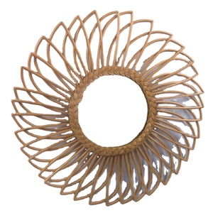 Gỗ Khung Hoa Hình Mây Gương Cho Nhà Và Nhà Hàng Truyền Thống Thanh Lịch Tường Trang Trí Nội Thất Bởi Vgreenart - Product Image 1