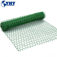 Grillage hexagonal en PVC pour volailles, clôture de jardin verte, filet pour lapins, oiseaux et animaux de ferme, maille de 1 pouce