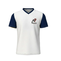 T-shirts à manches courtes pour hommes, coupe classique, col en V, jersey uni, 100% coton, haute qualité, respirant, séchage rapide, avec logo personnalisé