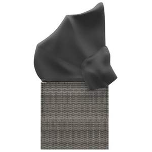 Lit de jardin gris élégant pour l'extérieur, canapé de jardin pour la détente et la relaxation - Product Image 4