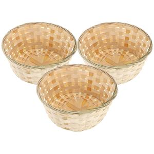 Round Vietnam Woven Bamboo Vintage Eco-Friendly Multifunction <b>Basket</b> for Kitchen Storage and Food Serving <b>Tray</b> - Product Image 1