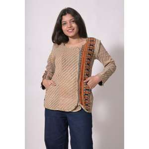 Chaqueta vintage de algodón kantha para mujer, abrigo de diseñador. - Product Image 1