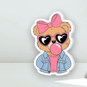 <b>Cute</b> <b>Bear</b> Pink Bow Heart Sunglasses Bubble Gum Blue Jacket Summer Acrylic Butterfly Eyelash Extension Palette for Lash Artists - Product Image 2
