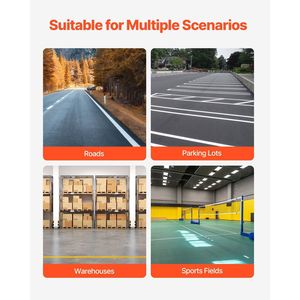 Macchina per Tracciatura Linee Stradali a 4 Ruote per Carichi Pesanti 24 x 13 x 35,4 Pollici, Macchina per Tracciatura Linee ad Alta Visibilità - Product Image 6