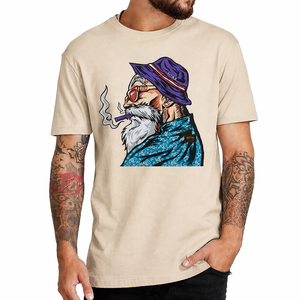 Oversized cotton <b>graphic</b> <b>tee</b> Custom printed streetwear shirt <b>Plus</b> <b>size</b> men's casual top 100% cotton oversized tshirt - Product Image 5