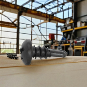 Tornillo PDC Modelo 11 de Cabeza Plana, Recubierto de Negro, Acero al Carbono, Rosca Estándar Clase 4.8/6.8 Pulgadas - Product Image 1