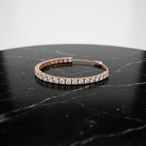 Pulsera de tenis de plata con diamantes cultivados en laboratorio, elegante joyería fina para mujer, regalo de aniversario con brillo atemporal - Product Image 3