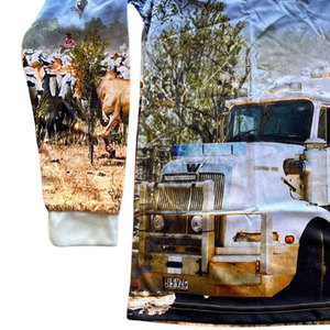 Chemise de pêche pour homme en coton et polyester, bleu marine, protection solaire UPF 50+, manches longues, col rond, performance - Product Image 3