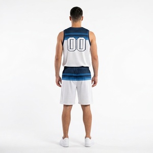 ชุดเสื้อและกางเกงบาสเก็ตบอลแบบสั่งทำ OEM พร้อมลายพิมพ์แบบ Sublimation เต็มตัว ชุดยูนิฟอร์มบาสเก็ตบอลแบบกลับด้านได้ ขายส่งสำหรับผู้ชาย เด็ก และทีมฝึกซ้อม - Product Image 5