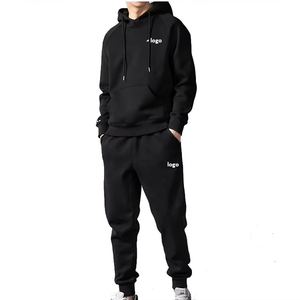 OEM Comfortable Sports Hoodie and Sweat <b>Pants</b> Set Tracksuits Wholesale 2 Piece Zip Hoodie Track Suit Men - Product Image 2