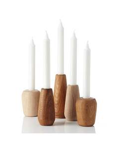 Elegante Portavelas de Madera Diseñado para Complementar Interiores Modernos con la Belleza del Acabado en Madera Natural - Product Image 6