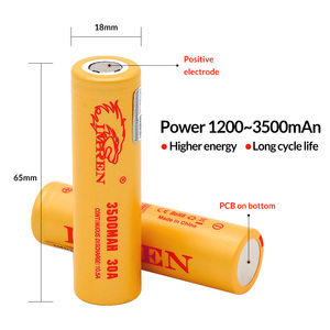 3500 मा साह 100% मूल inr18650 3.7v 3500mah रिचार्जेबल लिथियम आयन बैटरी 30a 10a निर्वहन 18650 35e के लिए डिस्चार्ज - Product Image 2