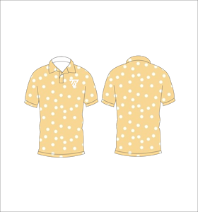 เสื้อโปโลผู้ชายสีเหลืองลายจุดแขนสั้นลำลองคอปกพิมพ์ลายโลโก้ด้านหน้าสำหรับฤดูร้อน - Product Image 6