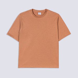 T-shirt pour homme en coton à manches courtes, col rond, coupe classique, imprimé avec un motif de lettres, décontracté, respirant, jersey tricoté, logo sur le devant - Product Image 6