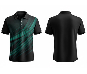 Polo de Sublimación Completa a la Moda, Ligero y Cómodo para Hombres, Mujeres y Jóvenes, de Secado Rápido, Estilo Deportivo - Product Image 4