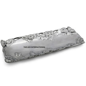 Plateau décoratif en verre miroir de luxe nordique, plateau créatif en métal, décoration pour la maison, plateau de salon, plateau à fruits - Product Image 3