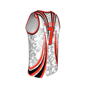 Maillot de basket-ball pour jeunes de haute qualité personnalisé, imprimé par sublimation, toutes tailles, maillot de basket-ball sur mesure - Product Image 2