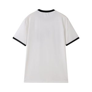 Customized Logo Embroidered Cotton T-<b>Shirt</b> Men Curved Hem Premium Unisex Tee | Greek Letter Apparel Logo Embroidery Streetwear - Product Image 4