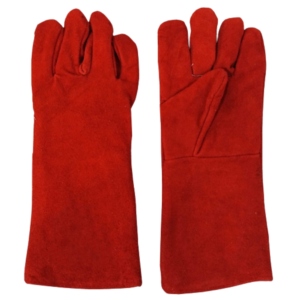 Guantes de Soldador de Cuero Vacuno Reforzado, Resistentes a la Abrasión y a los Cortes, para Protección Industrial, en Oferta - Product Image 1