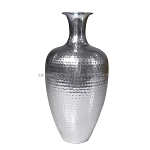 Modern Handmade Brass Floor Vase <b>Gold</b> Finish Decorative Metal Vase for Interior Design - Product Image 2