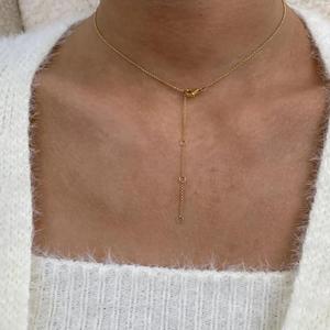 Collar con colgante de diamante en forma de corazón con diamante redondo brillante para mujer, colgante de corazón abierto en oro amarillo de 14 quilates, regalo de lujo para ella. - Product Image 3