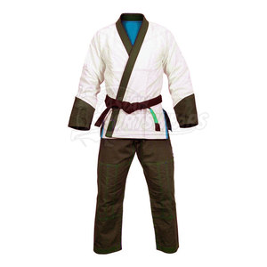 Trajes tipo kimono con diseño de cintura elástica para un entrenamiento cómodo, conjunto de ropa fácil de ajustar para estudiantes de artes marciales - Product Image 6
