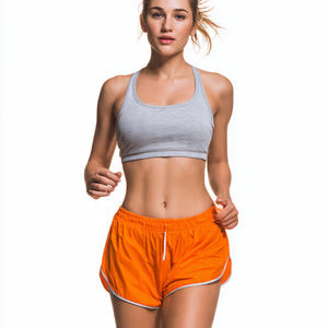 Shorts de sport pour femmes en polyester 100% à séchage rapide, ensemble de shorts et soutien-gorge de sport pour femmes, vêtements de jogging - Product Image 5