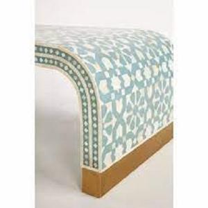 Mesa de consola hecha a mano con incrustaciones de hueso con muebles de sala de estar indios de latón MDF moderno. Hueso y latón - Product Image 2