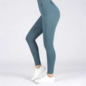 Women's Riding Tights <b>Knee</b>-<b>Patch</b> Breeches Equestrian Horse Riding Pants Sports Tights Multi Pockets Compression Tights - Product Image 4